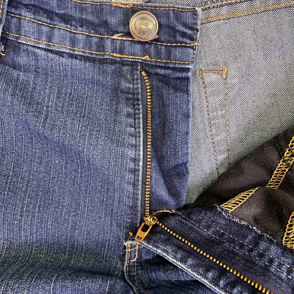 JMS Jeans Women 20W Short Blue Bootcut Western Casual Stretch Denim Plus 40x28.5 - Picture 12 of 12